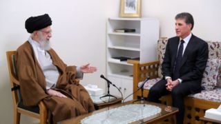 دیدار رئیس اقلیم کردستان عراق با رهبر انقلاب 