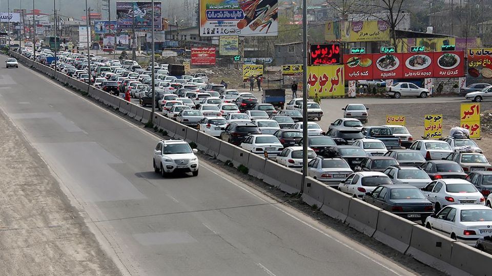 ترافیک سنگین در محور هراز ترافیک سنگین در محور هراز