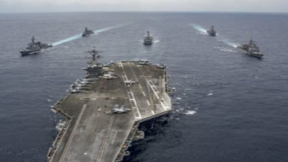 استقرار ناو هواپیمابر آمریکا به همراه ۷ کشتی مسلح به موشکهای کروز و ۶۵۰۰ ملوان در خاورمیانه استقرار ناو هواپیمابر آمریکا به همراه ۷ کشتی مسلح به موشکهای کروز و ۶۵۰۰ ملوان در خاورمیانه