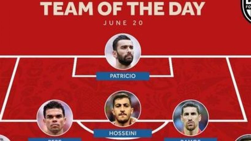 سه بازیکن ایرانی در تیم منتخب روز سه بازیکن ایرانی در تیم منتخب روز