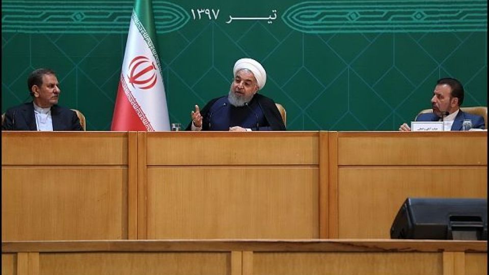 روحانی: سختی را تحمل میکنیم، اما استقلالمان را معامله نمیکنیم/دولت در برابر فشارها استعفا نمی دهد/آمریکا را در مبارزه به زانو درخواهیم آورد/باید صرفه جویی را از دولت شروع کنیم روحانی: سختی را تحمل میکنیم، اما استقلالمان را معامله نمیکنیم/دولت در برابر فشارها استعفا نمی دهد/آمریکا را در مبارزه به زانو درخواهیم آورد/باید صرفه جویی را از دولت شروع کنیم