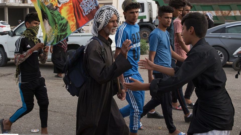 پیاده روی اربعین در ناصریه عراق پیاده روی اربعین در ناصریه عراق