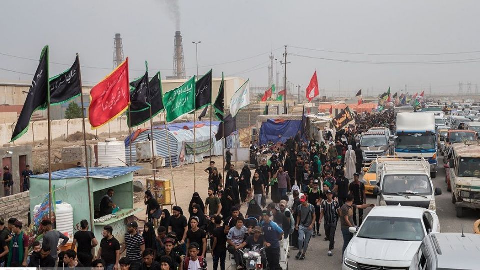 پیاده روی اربعین در ناصریه عراق پیاده روی اربعین در ناصریه عراق