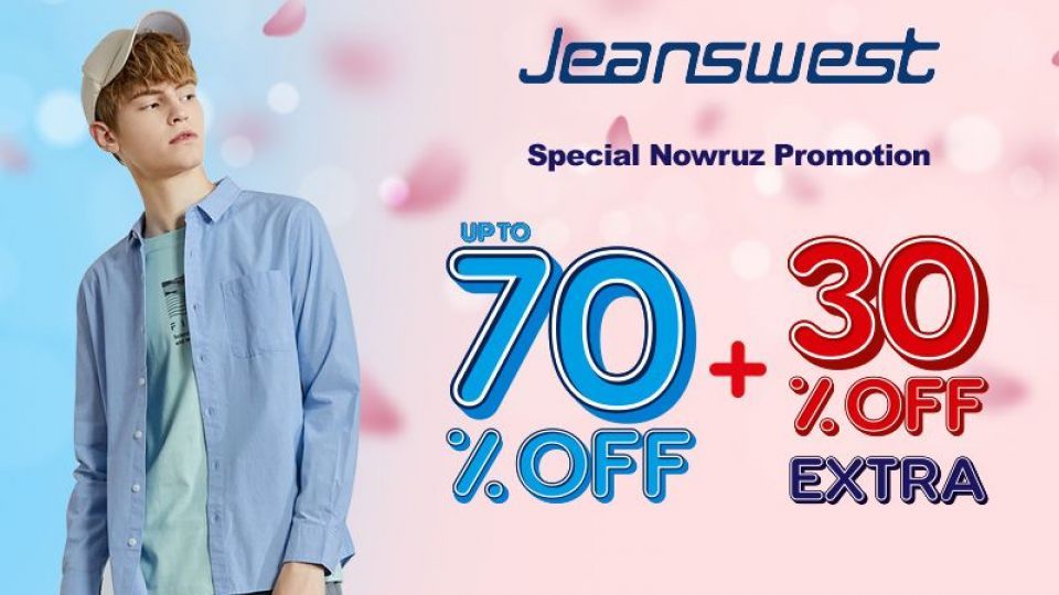 جشنواره فروش ویژه 30+70 نوروز جین‌وست