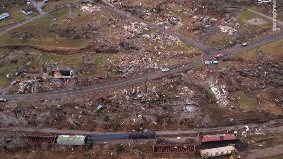 عمق فاجعه طوفان آمریکا عمق فاجعه طوفان آمریکا