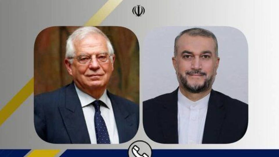 رایزنی وزیر امورخارجه با «جوزپ بورل» درباره توافق وین