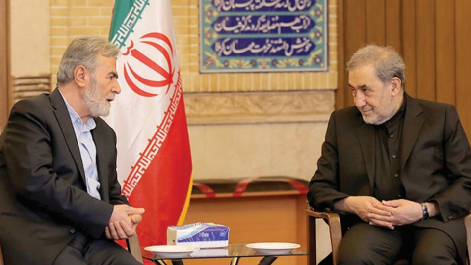 دیدار دبیرکل جنبش جهاد اسلامی فلسطین با ولایتی / "اسراییل از همه طرف محاصره شده است"