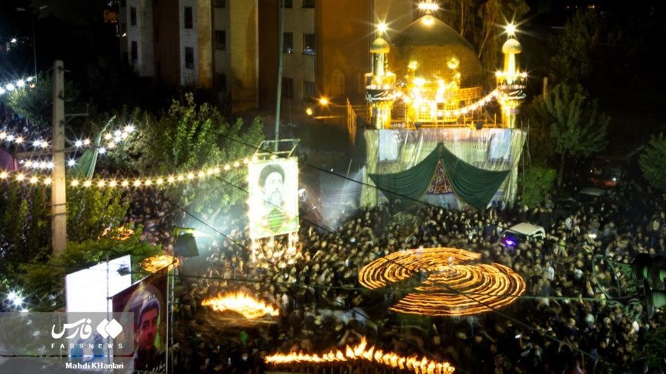 آیین مشعلگردانی در تهران آیین مشعلگردانی در تهران