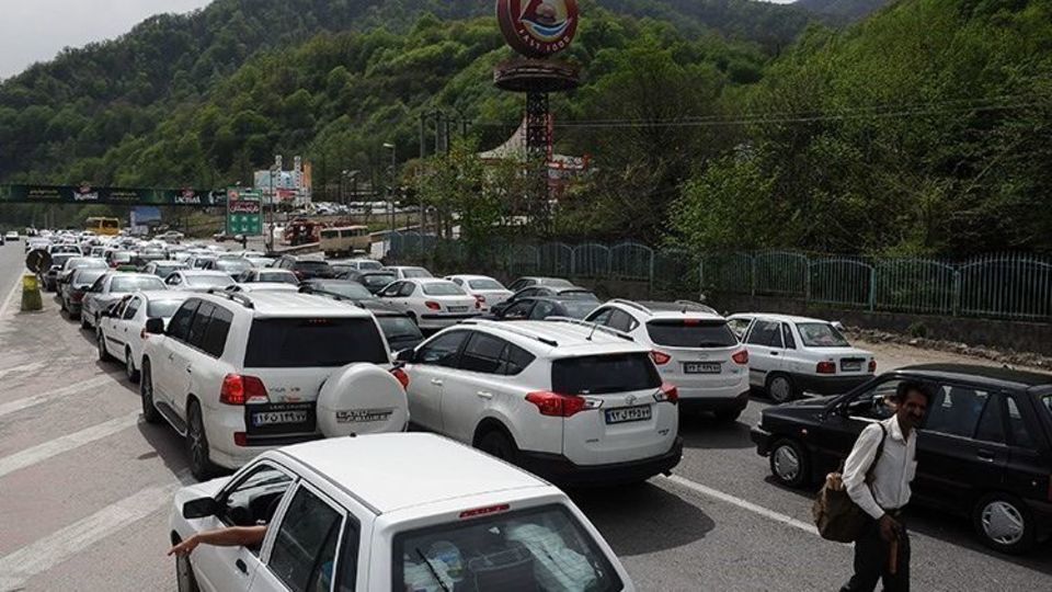 جاده هراز قفل شد / ترافیک فوق سنگین در خروجی شرق تهران