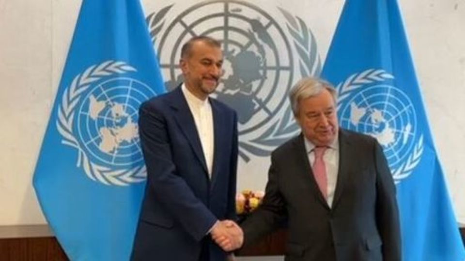 امیرعبداللهیان خطاب به گوترش: صرفا منشأ حمله به سفارت ایران را هدف قرار دادیم