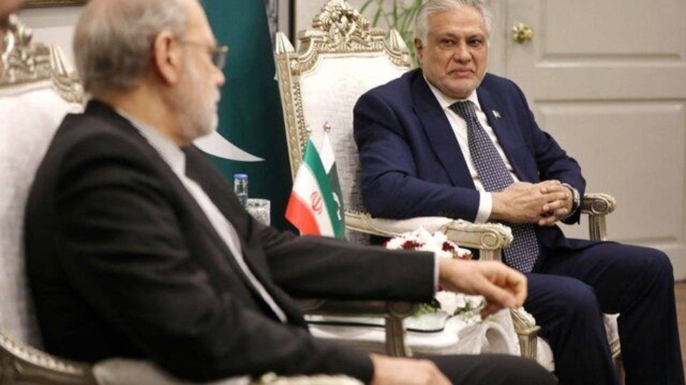دیدار لاریجانی با وزیر خارجه پاکستان