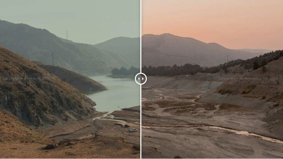 سی‌ان‌ان: خشکسالی در ایران از فضا قابل مشاهده است