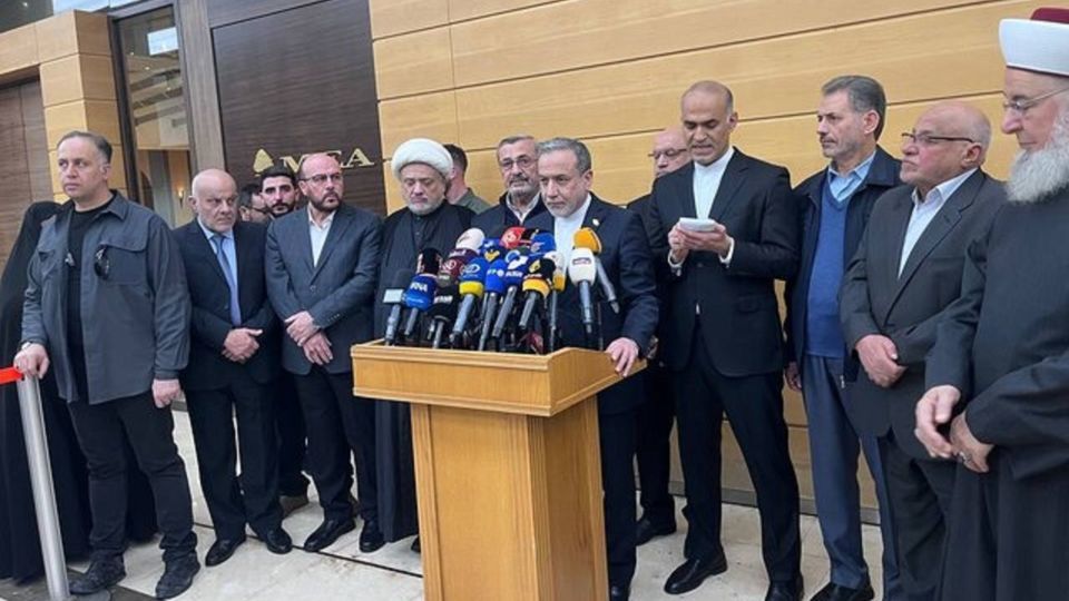 عراقچی: ایران به دنبال گسترش روابط همه‌جانبه با لبنان است