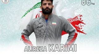 کشتی آزاد قهرمانی آسیا/ علیرضا کریمی صاحب مدال نقره شد