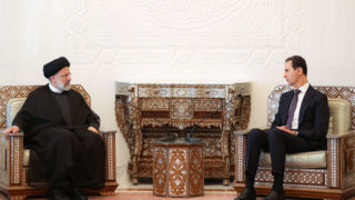 دیدار روسای جمهور ایران و سوریه در کاخ دمشق/ رئیسی: ملت سوریه با وجود تحریم‌ها و تهدیدها پیروز شد