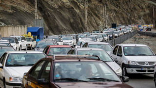 ترافیک سنگین در جاده کرج - چالوس / مسافران سفر خود را مدیریت کنند  