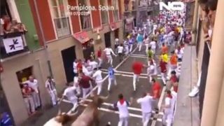مراسم سنتی گاوبازی در اسپانیا ۶ مجروح برجا گذاشت