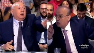 درگیری شدید در یک مناظره تلویزیونی در لبنان