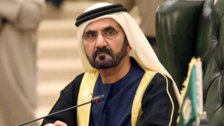 ویدیویی از نحوه راه رفتن عجیب حاکم دبی در لندن
