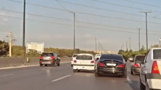 تصاویر عجیب کورس رانندگی دو مرسدس بنز در خیابان های تهران