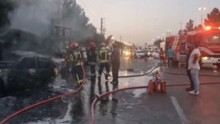 یک کشته و ۴ زخمی در پی انفجار ۲ خودرو در اسلامشهر
