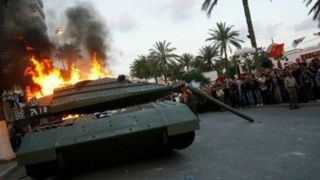 لحظه انهدام تانک‌های اسرائیل توسط پهپادهای مقاومت