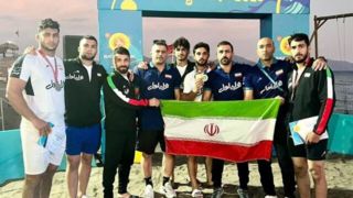 قهرمانی تیم ملی کشتی ساحلی ایران در مسابقات جهانی