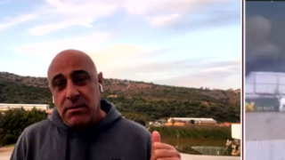 فرار مجری پخش زنده شبکه اسرائیلی در هنگام عملیات موشکی حزب‌الله لبنان