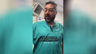 گریه‌های رئیس بیمارستان اندونزی در غزه