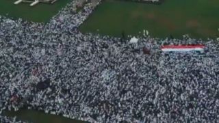 تجمع میلیونی در جاکارتا پایتخت اندونزی در حمایت از فلسطین