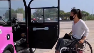 خودروی ویژه معلولین ساخت یک شرکت چینی
