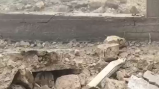 حجم گسترده تخریب مقر تروریست‌ها با موشک‌های نقطه زن در سوریه