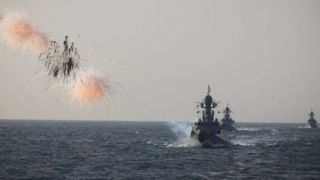 رزمایش دریایی مشترک سوریه و روسیه 