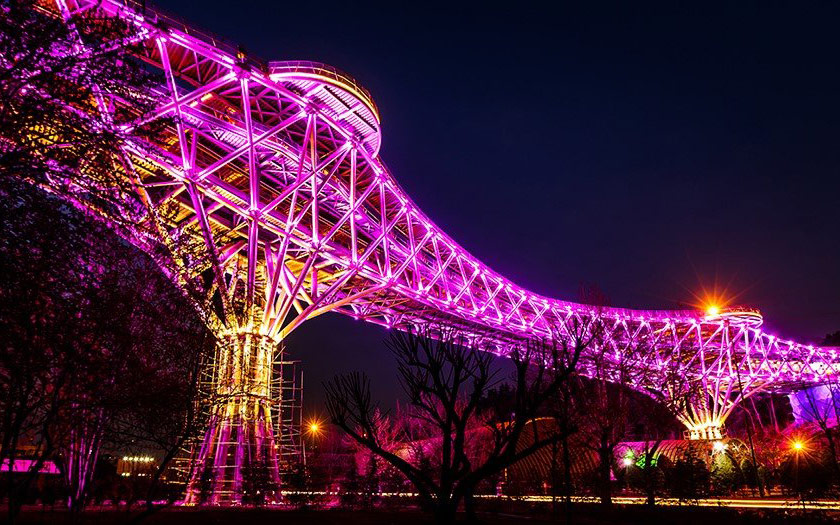 زیر و بم پل طبیعت تهران، بزرگترین پل غیرخودرویی ایران