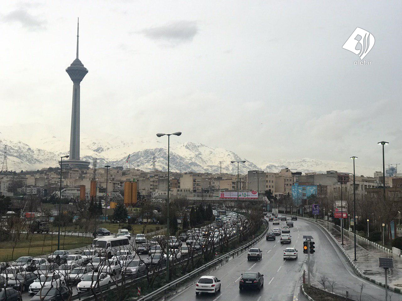 تصاویری از آب و هوای روز گذشته تهران