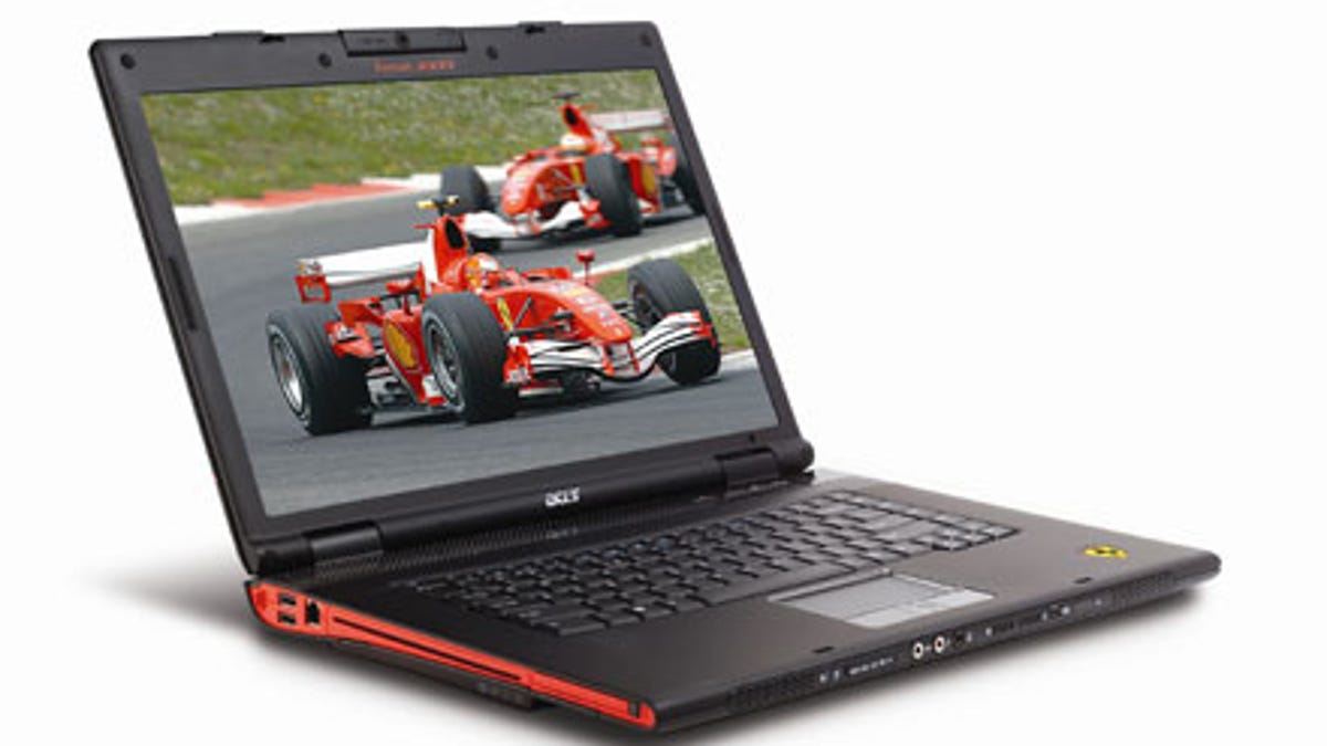 Acer Ferrari 1100 یک لپ تاپ لوکس با قیمت 3000 دلار است