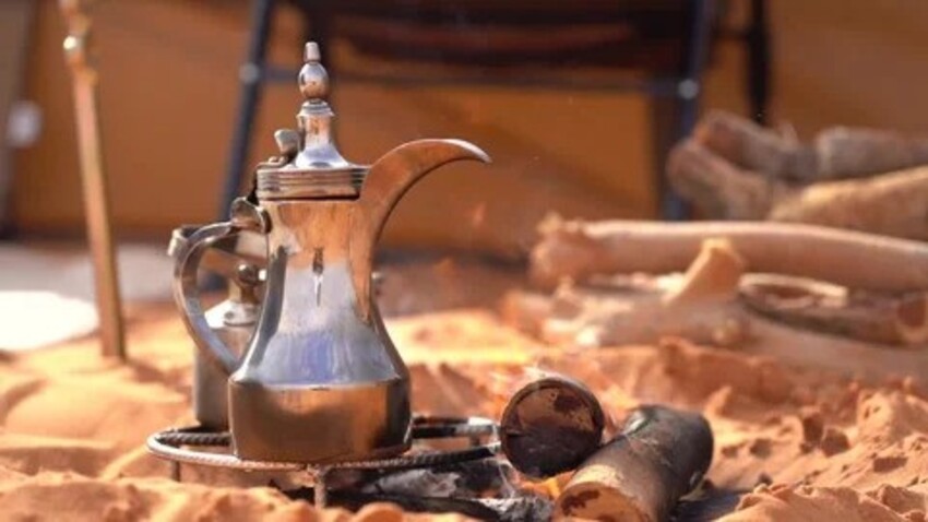 مواد لازم برای تهیهی قهوه عربی با دله