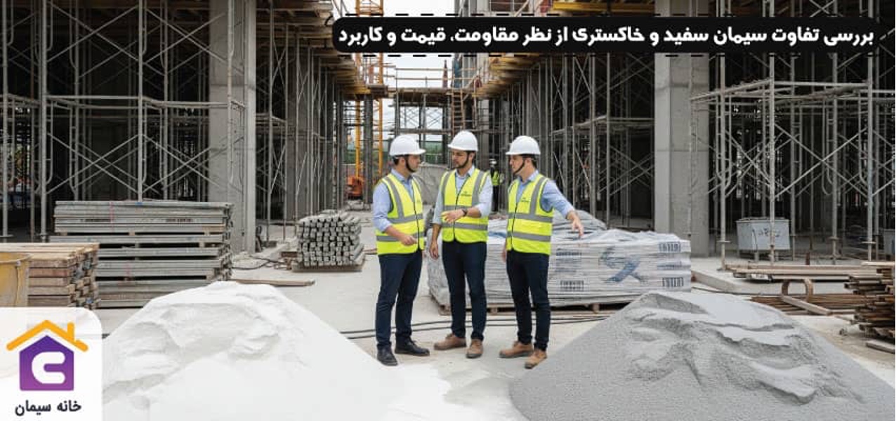 بررسی تفاوت سیمان سفید و خاکستری از نظر مقاومت، قیمت و کاربرد