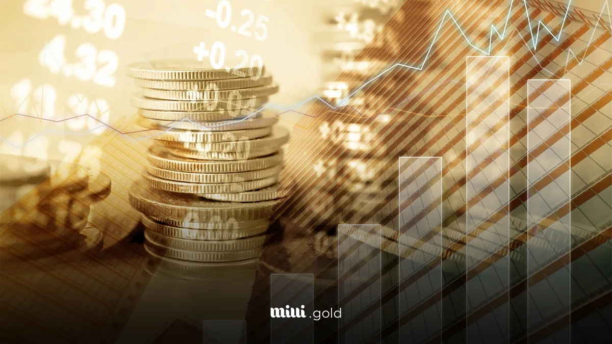 A close-up of a stack of coinsDescription automatically generated