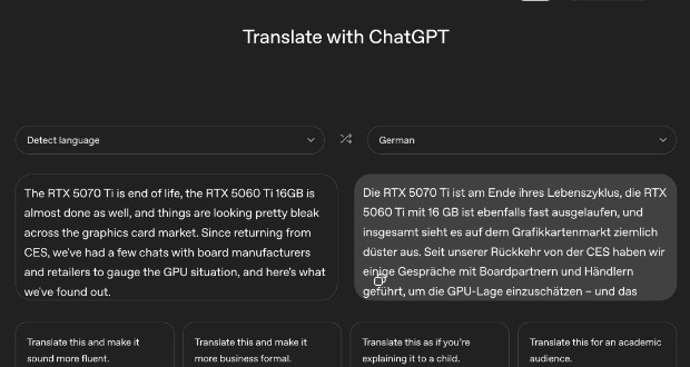 چت جی پی تی ترنسلیت