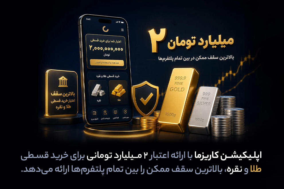 سقف خرید طلا در اپ کاریزما