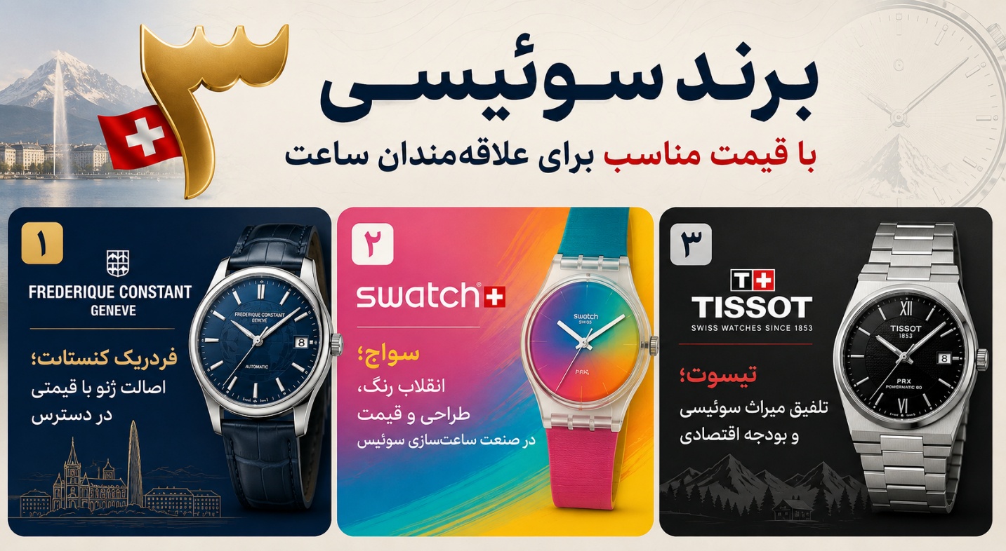 3 برند معروف سوئیسی