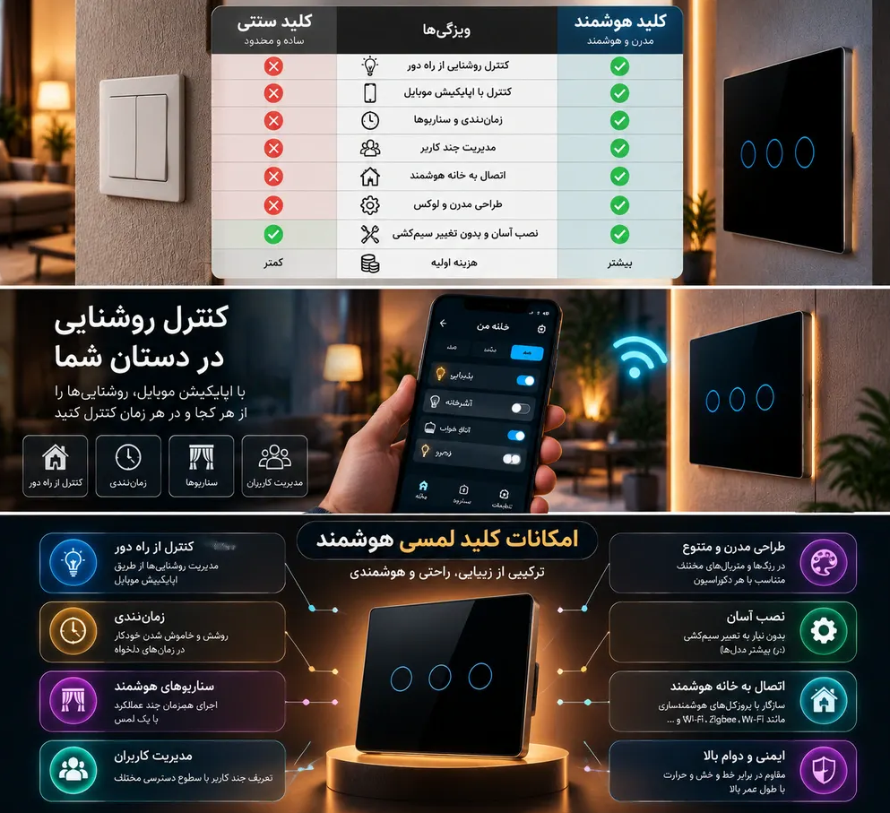 اینفوگرافیک کلید هوشمند
