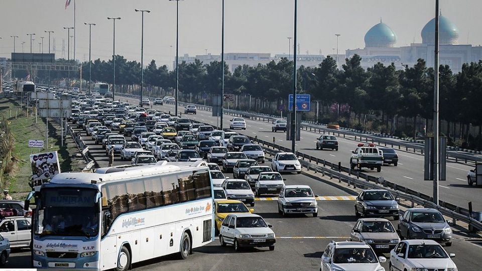 ترافیک در اتوبان تهران - قم