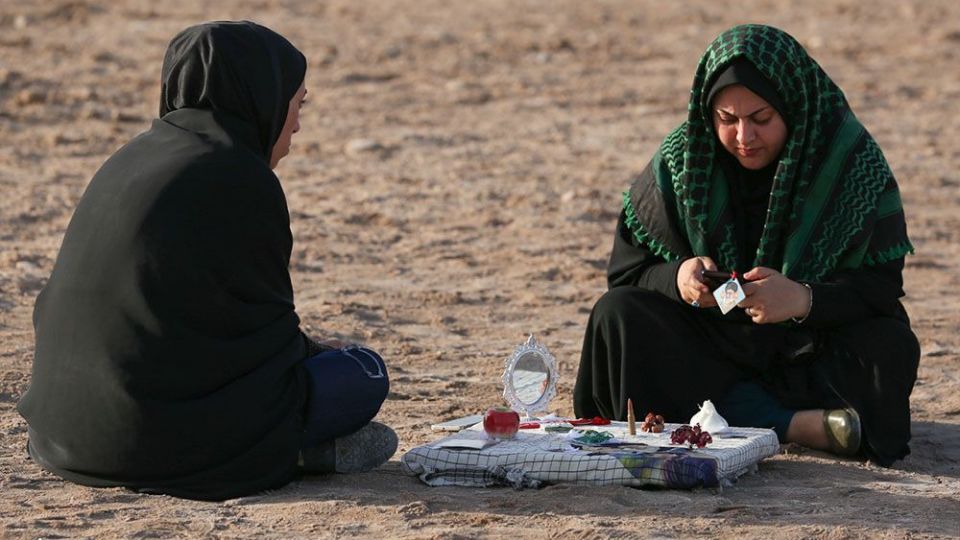 لحظه تحویل سال نو در یادمان منطقه عملیاتی شلمچه