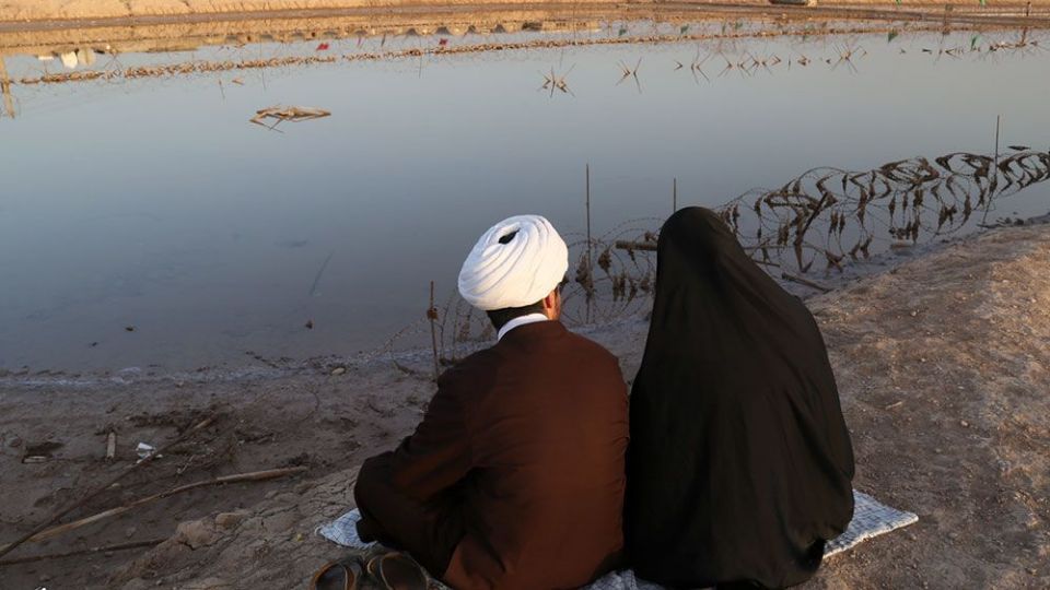 لحظه تحویل سال نو در یادمان منطقه عملیاتی شلمچه