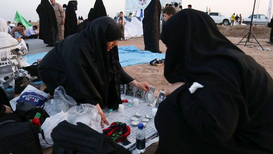 لحظه تحویل سال نو در یادمان منطقه عملیاتی شلمچه