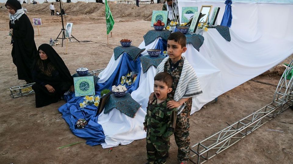 لحظه تحویل سال نو در یادمان منطقه عملیاتی شلمچه