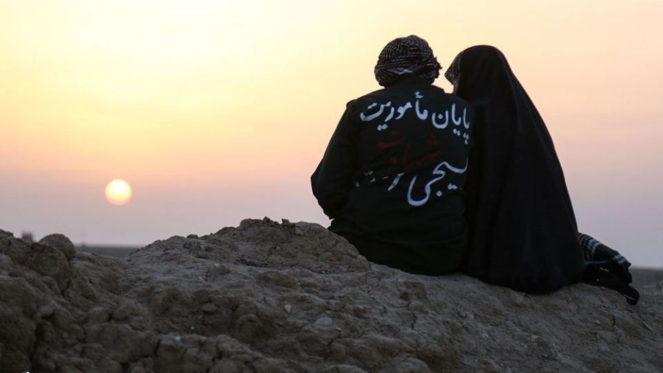 لحظه تحویل سال نو در یادمان منطقه عملیاتی شلمچه