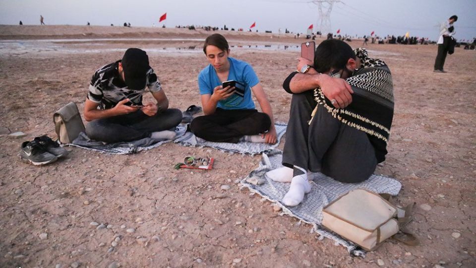 لحظه تحویل سال نو در یادمان منطقه عملیاتی شلمچه